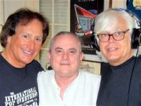 Johnny Z and Walter Egan with Roger Swallow from Ian Mathews of Southern Comfort.