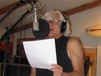 Walter lays down a vocal
